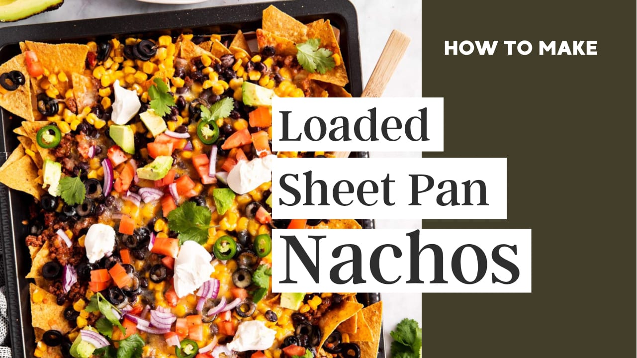 Sheet Pan Nachos - Damn Delicious
