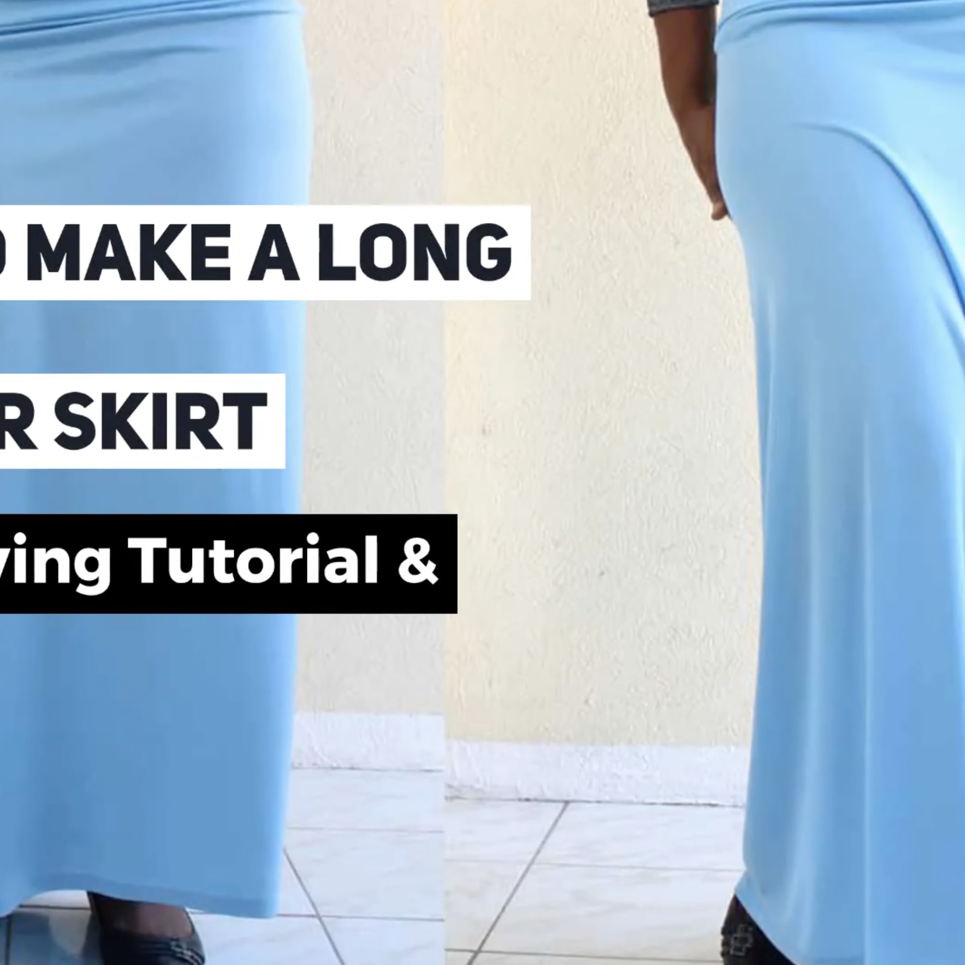Long skirt how to make on sale