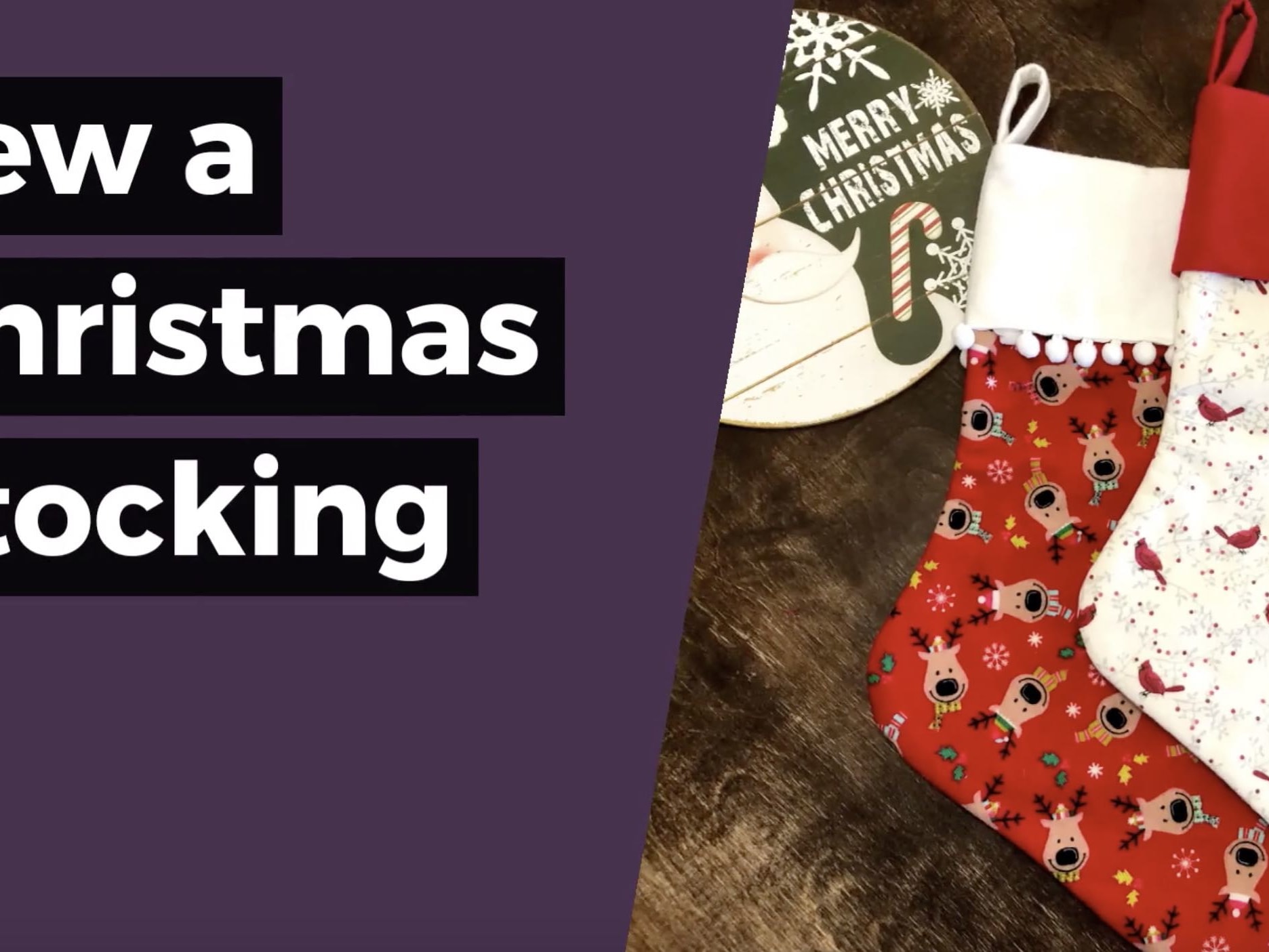 45+ Free Easy Christmas Stocking Sewing Pattern