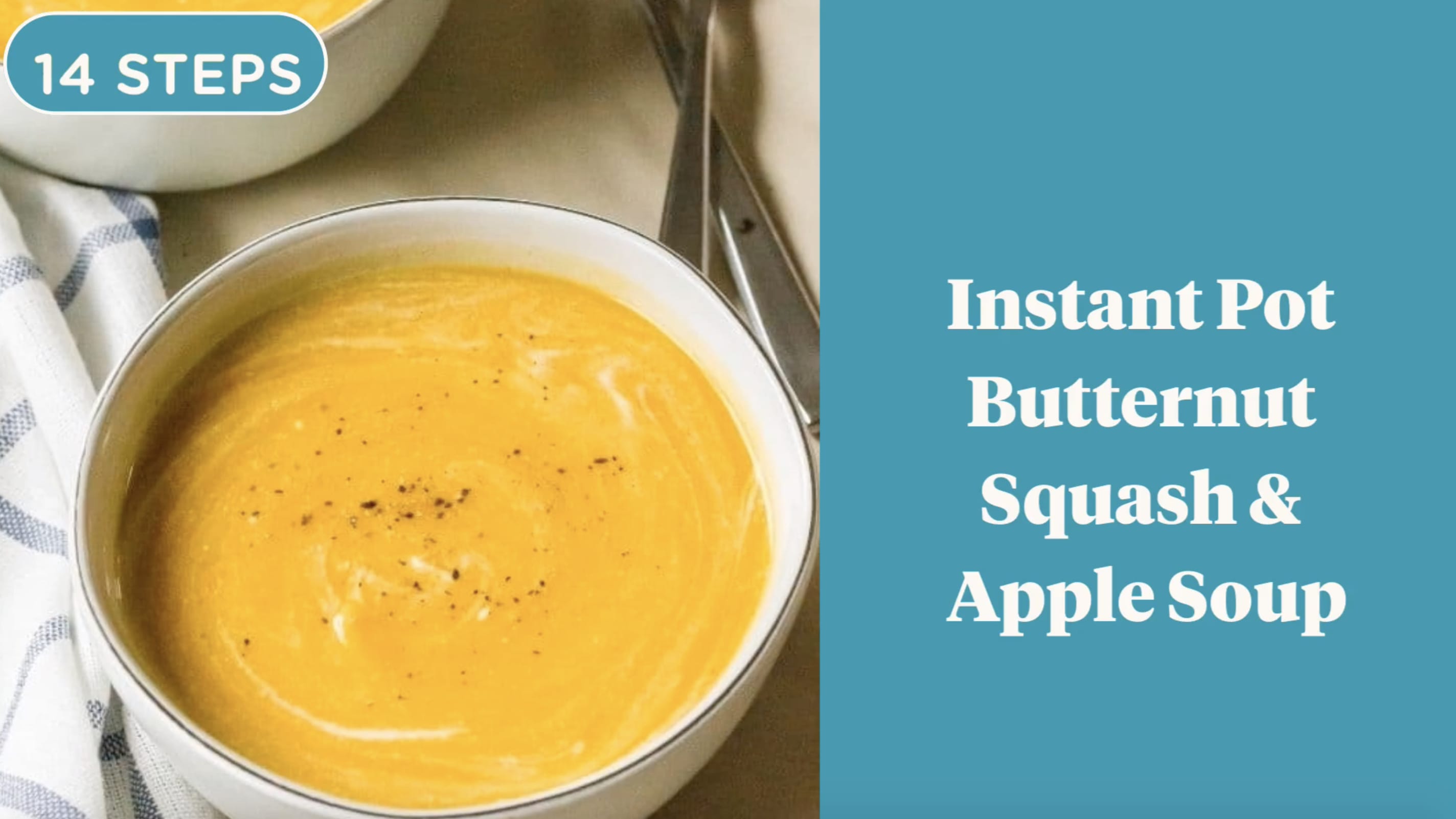 Instant Pot Butternut Squash and Apple Soup