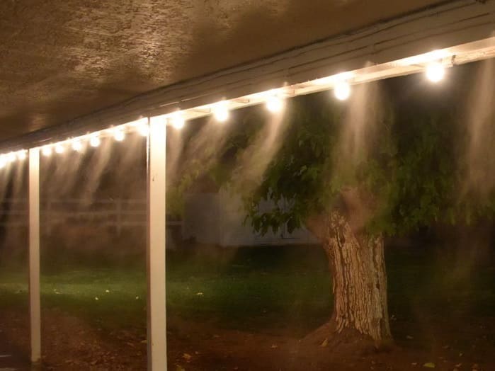 Diy water misters for cheap cooling