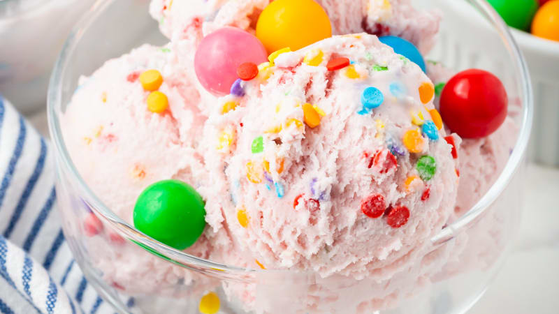 Bubble gum ice cream recipe for ice cream maker shop