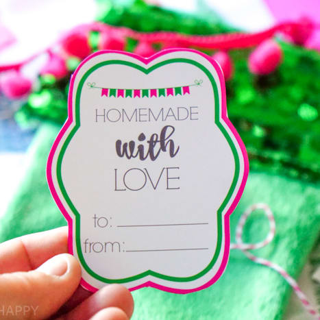 White Homemade with Love Gift Tags / 100 DIY Handmade with Love Gift Tags /  2 x 3.5 Flat Colorful Craft Fair Party Favor Tags/Made in The USA