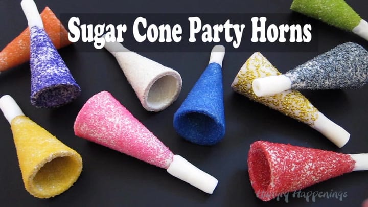 Sugar Cone Unicorn Horns (Party Treat!) // Hostess with the Mostess®