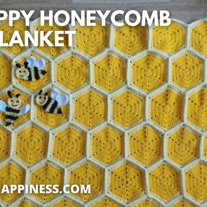 Bee happy honeycomb baby blanket clearance