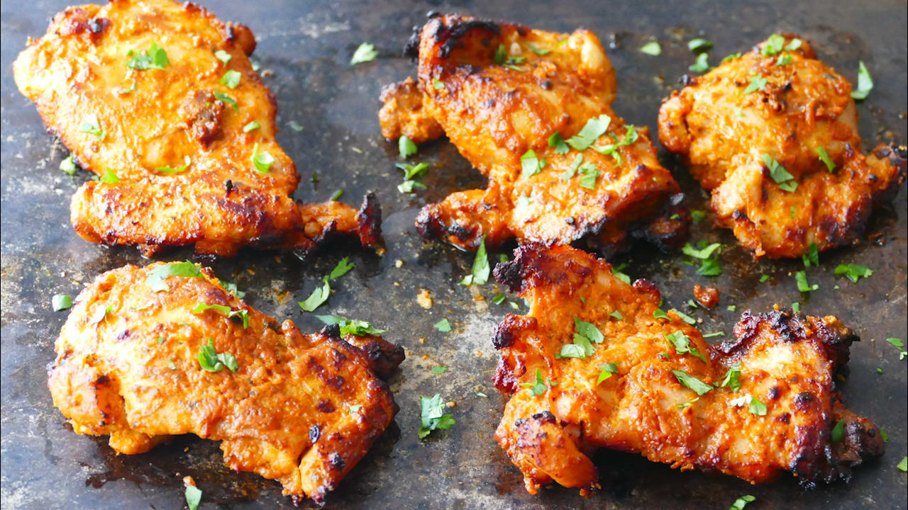 Air Fryer Tandoori Chicken Legs - A Cedar Spoon