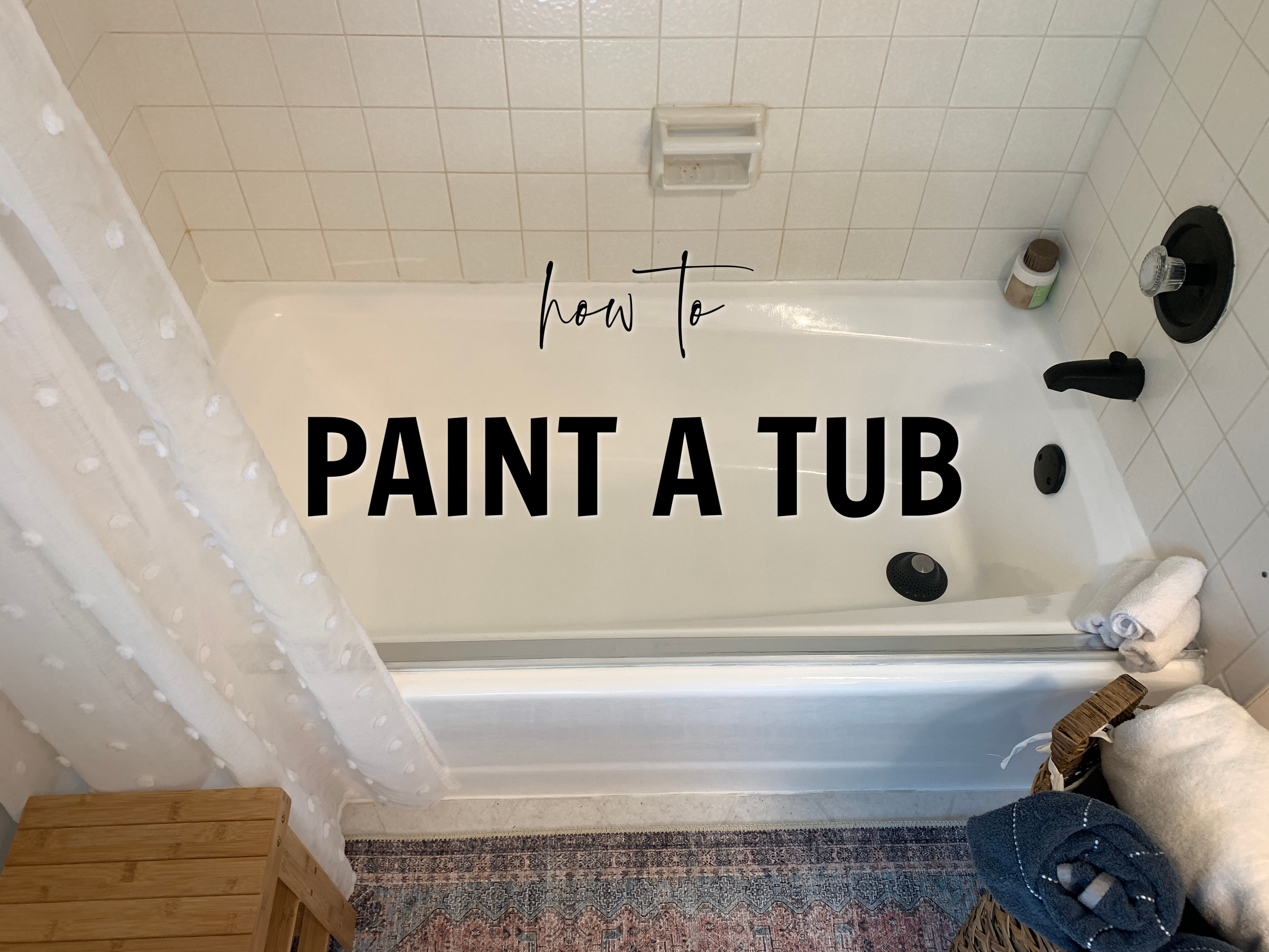 How to Paint your Bathtub and Shower Tile 