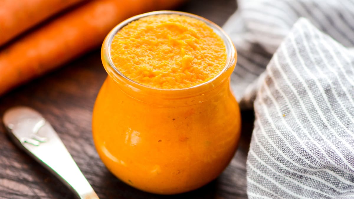 How to Make Carrot Baby Food (Carrot Puree) - Eating Bird Food