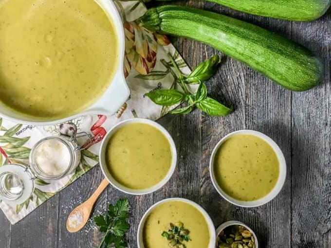 Thai Curry Zucchini Soup in the Instant Pot