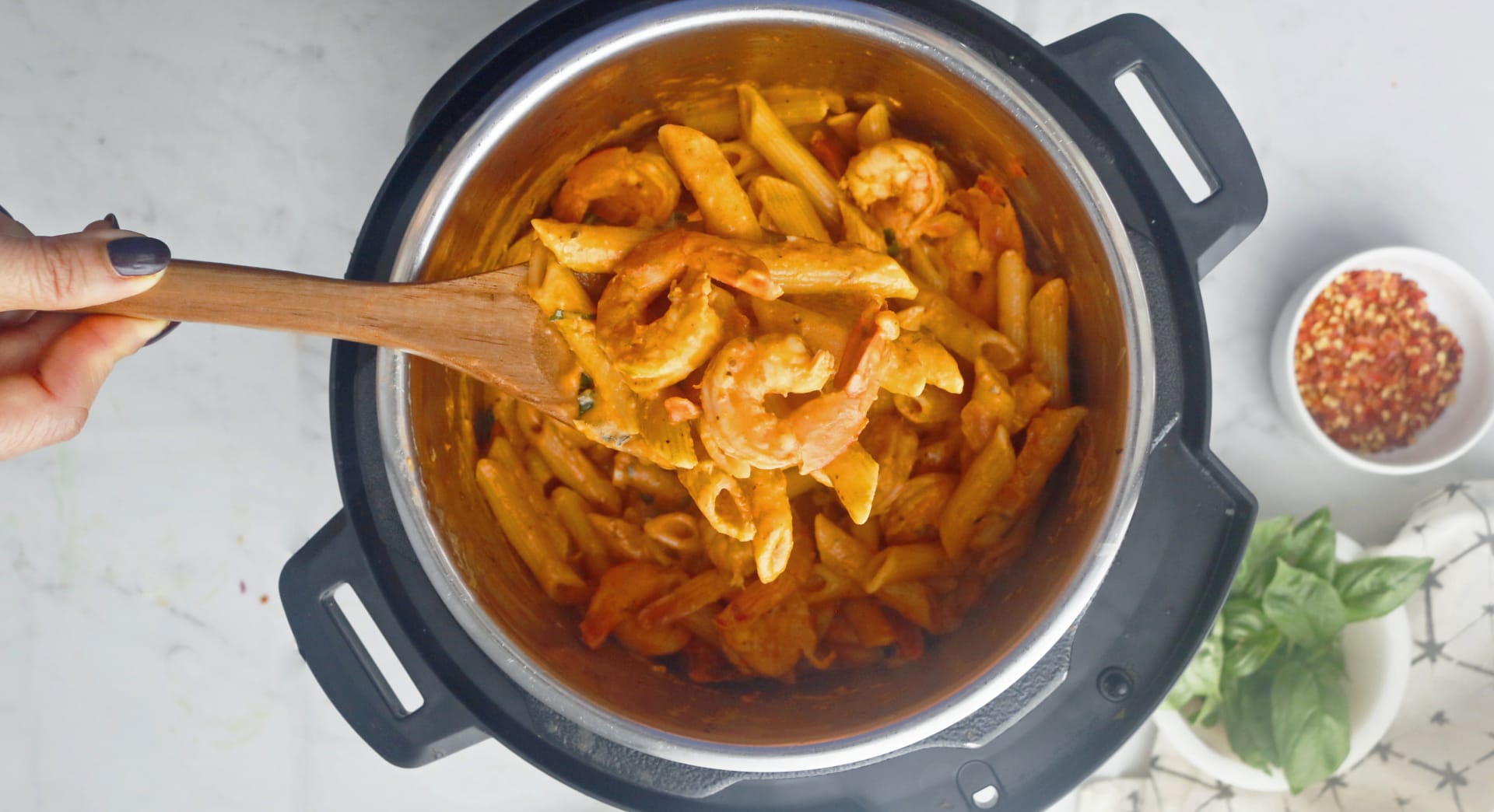 Instant pot shrimp pasta with vodka sauce on sale