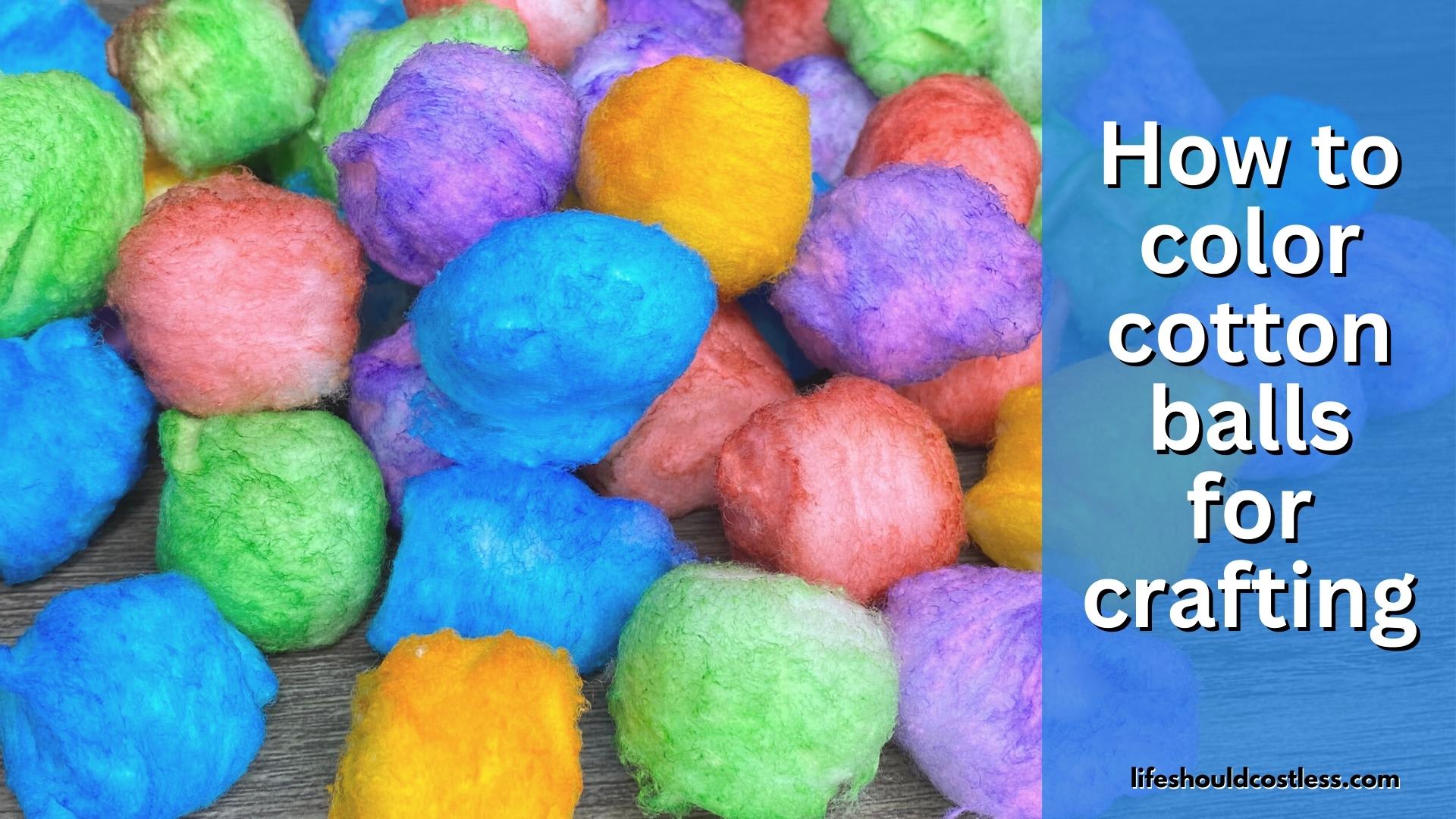 Kids Make: Crunchy Baked Cotton Balls