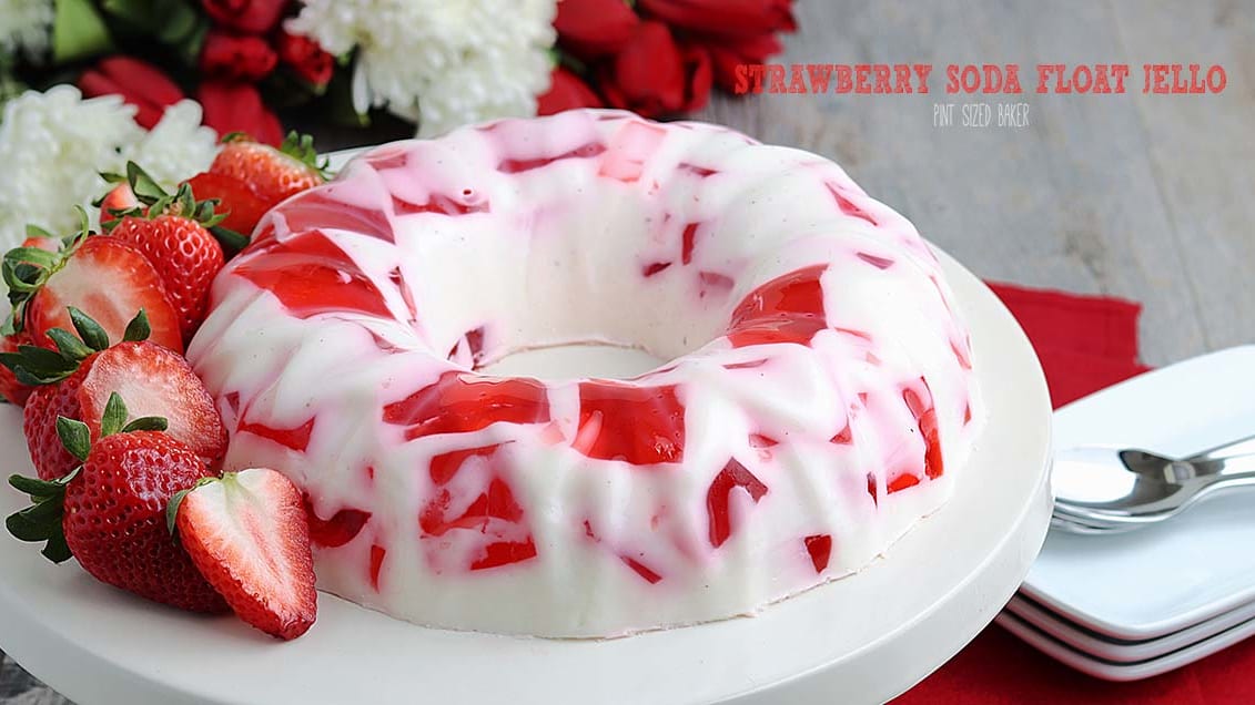 Strawberry and Chocolate Jello Mold • Pint Sized Baker