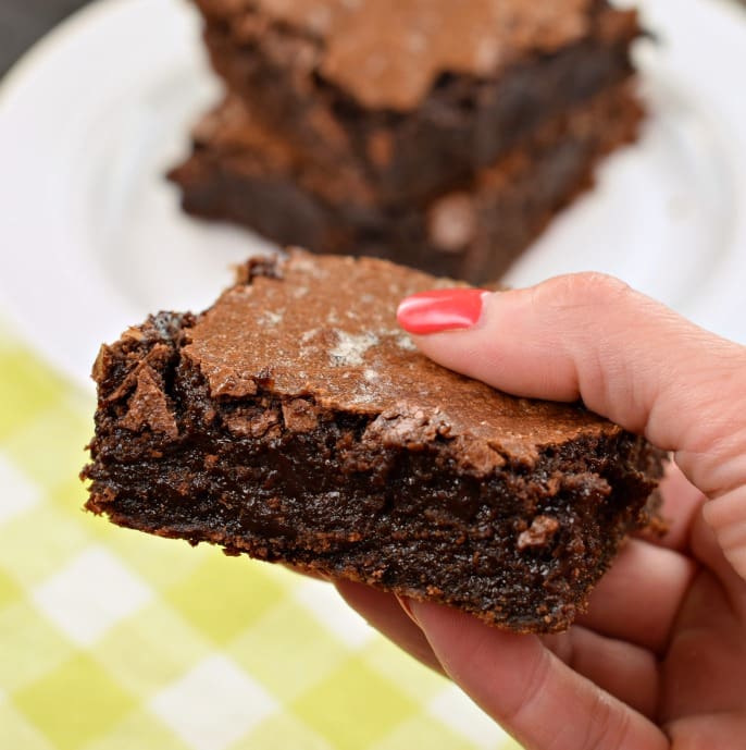 Dark Chocolate Brownie Recipe - Shugary Sweets