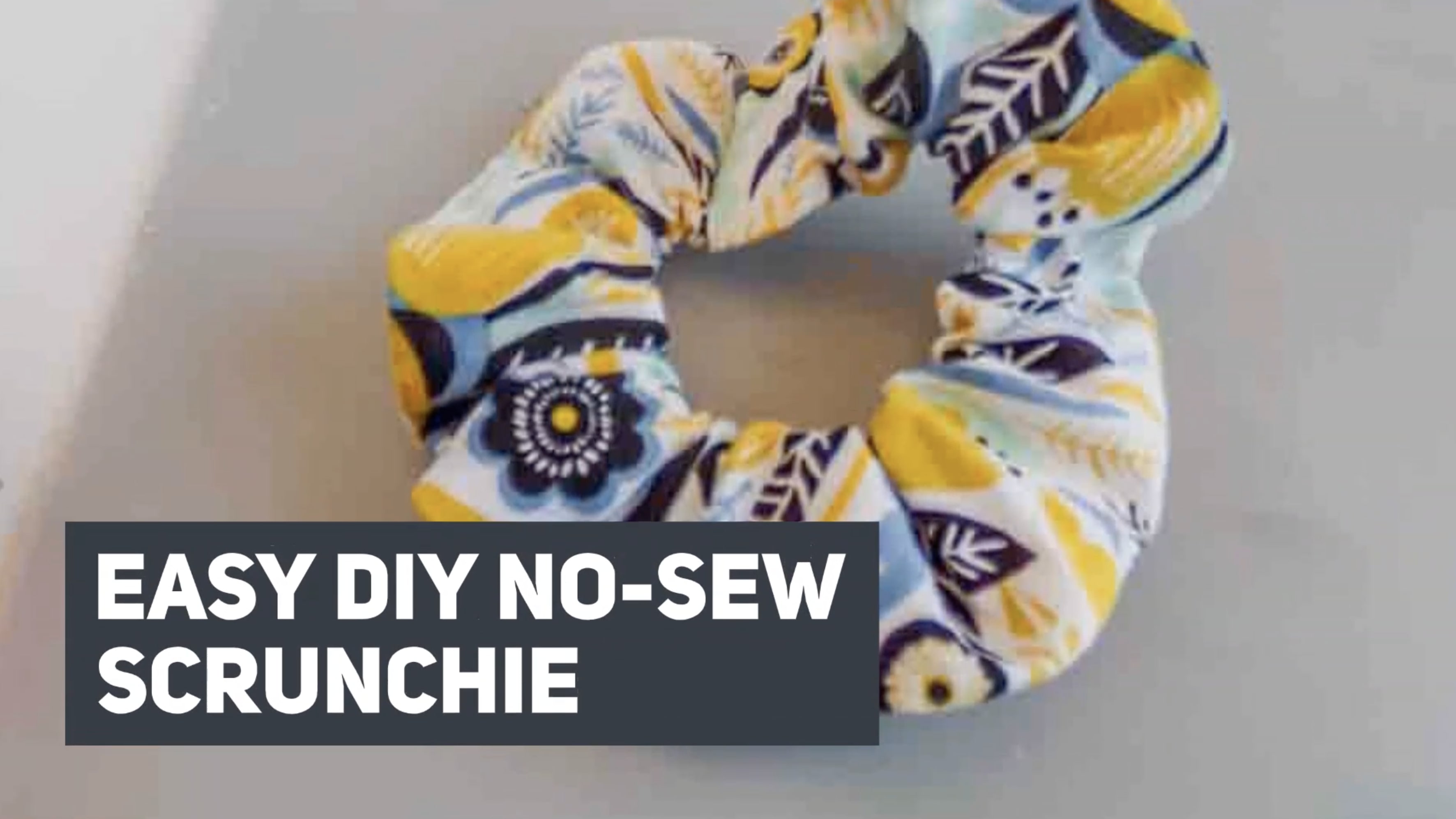 How to Make an Easy DIY Hair Scrunchie