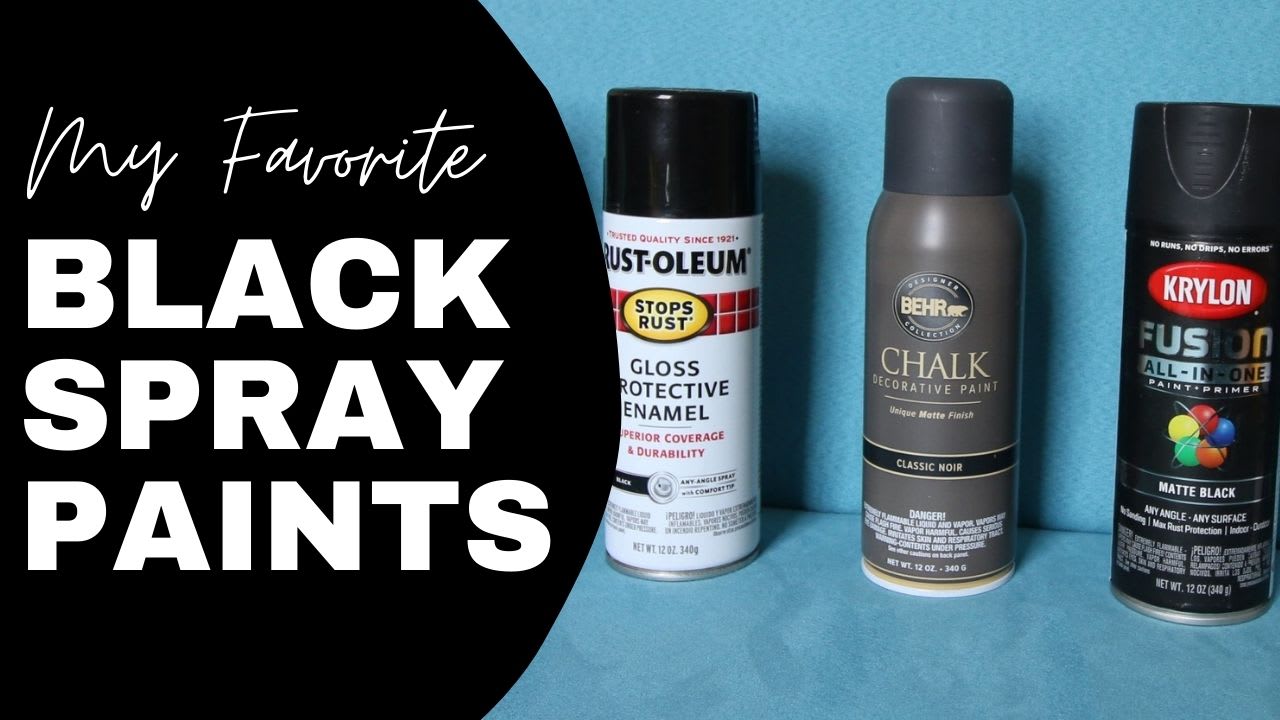 THE BEST MATTE BLACK SPRAY PAINT AND PAINT(S) // — Me and Mr. Jones