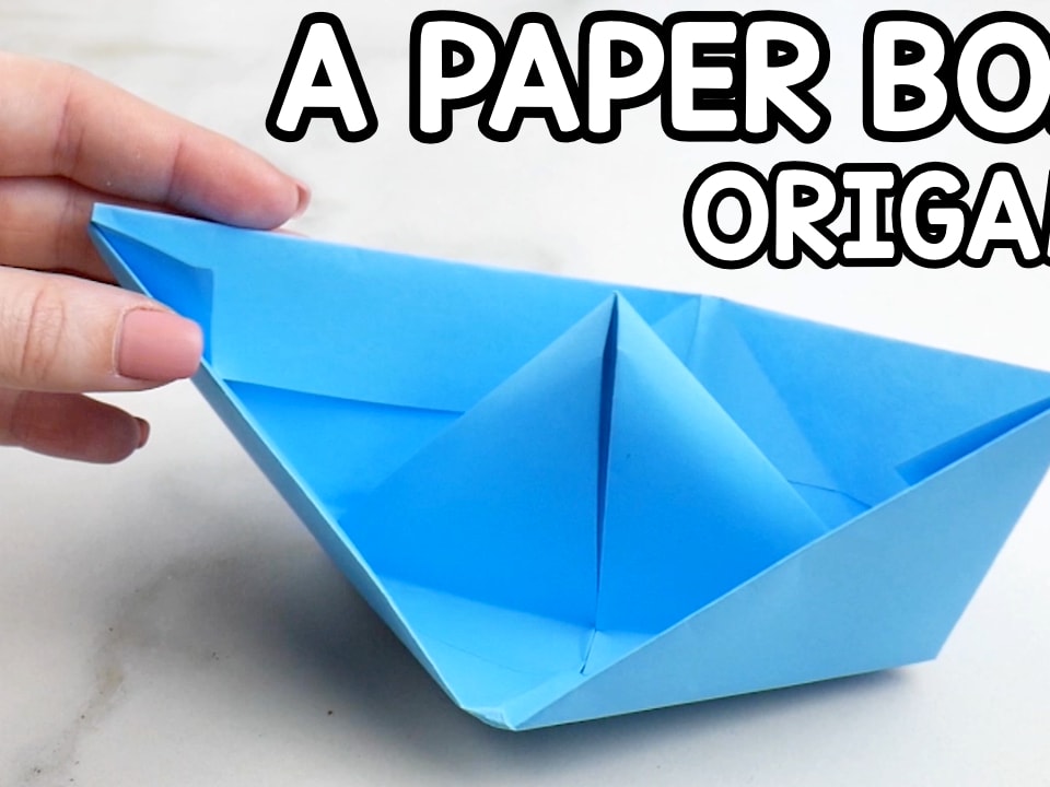 How to Make a Paper Boat - Origami for Kids - Easy Peasy and Fun