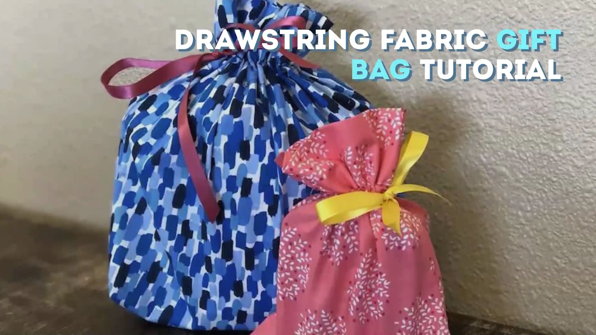 Fabric Gift Bags sewing pattern - Sew Modern Bags