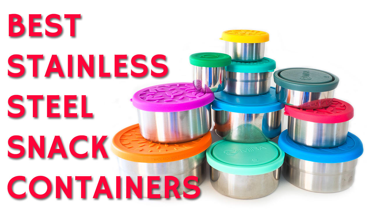 Kichenly Stainless Steel Snack Containers with Silicone Lids – Three 8oz  Containers Set - Baby Food …See more Kichenly Stainless Steel Snack