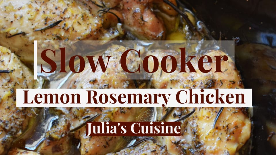 Slow Cooker Rosemary Chicken Recipe - Grandbaby Cakes