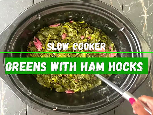 Crockpot Collard Greens Recipe - Moms with Crockpots