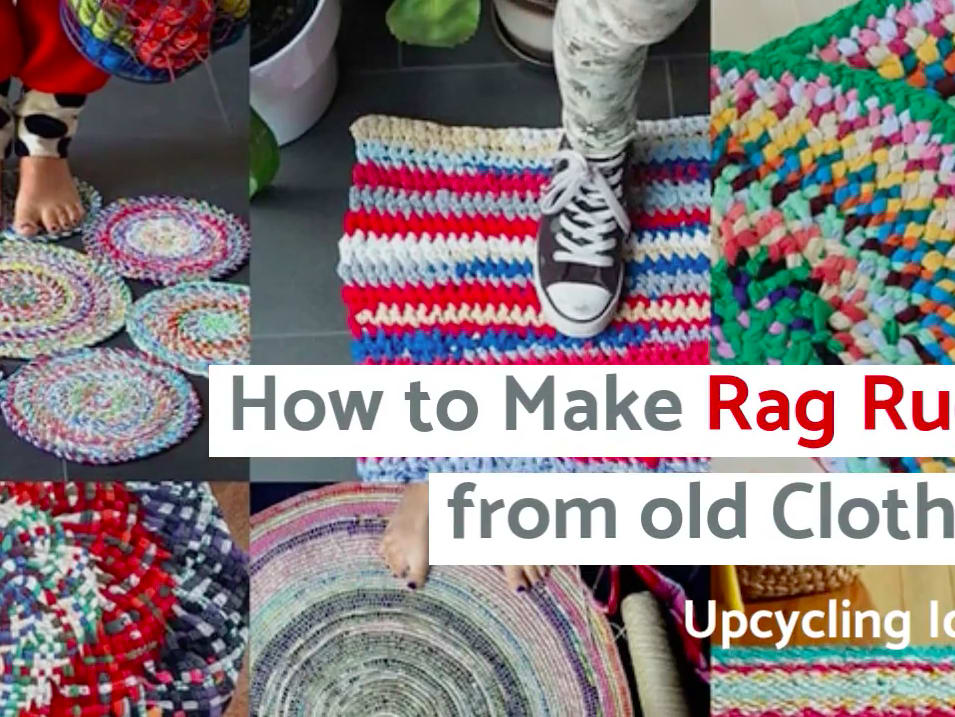 Reuse Old Clothes !!! DIY Doormat Making Ideas, Reuse Old Clothes !!! DIY  Doormat Making Ideas