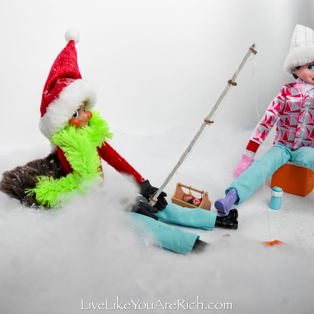 Elf on the Shelf: Ice Fishing - Live Like You Are Rich