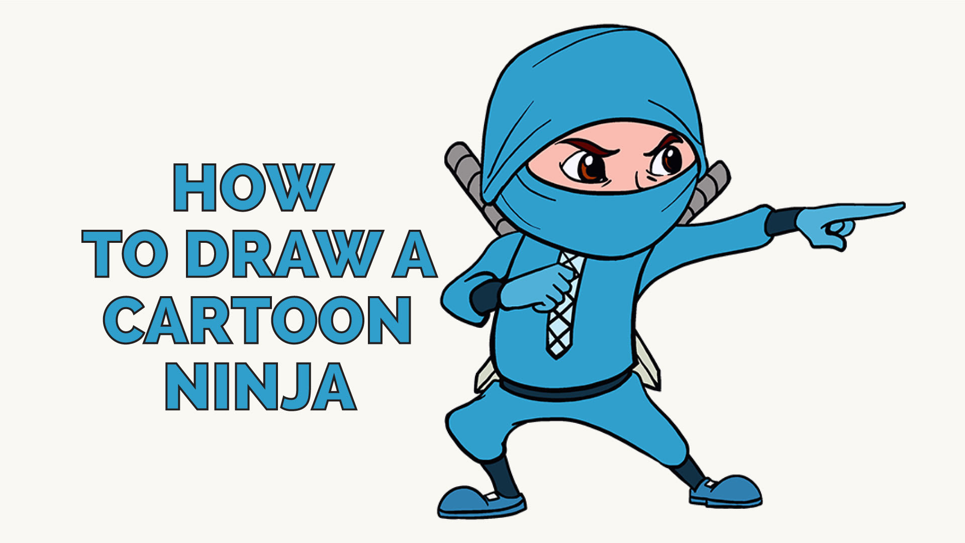 How to Draw a Cartoon Ninja in a Few Easy Steps | Easy Drawing Guides
