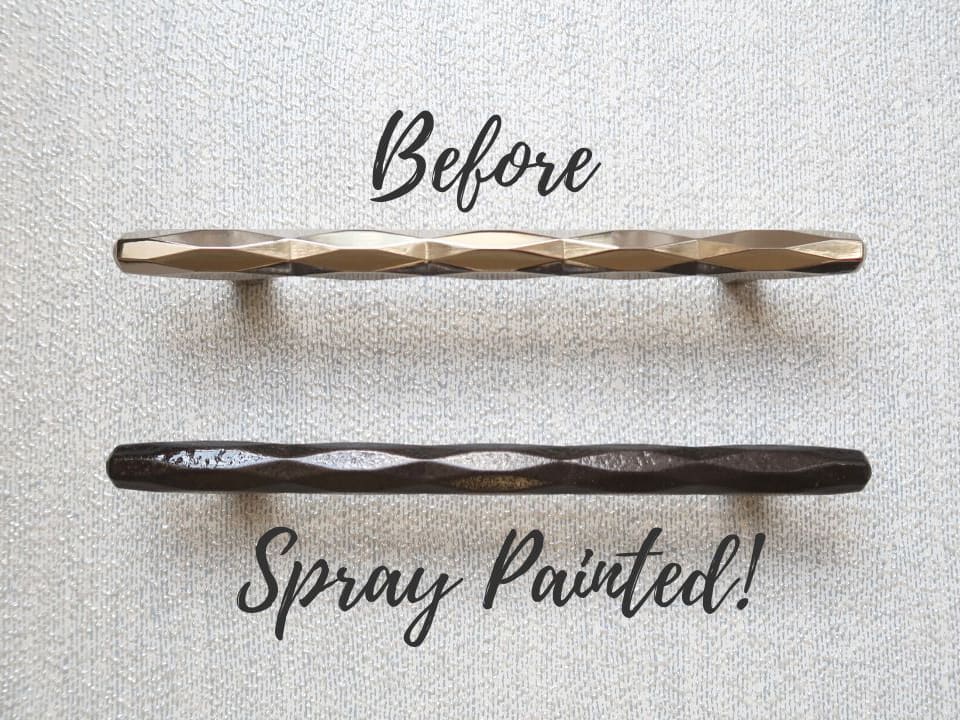 How to Refinish Brass Fixtures to Distressed Oil Rubbed Bronze with Spray  Paint 