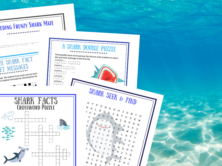 Shark Game for Kids - Free Printable - Your Therapy Source