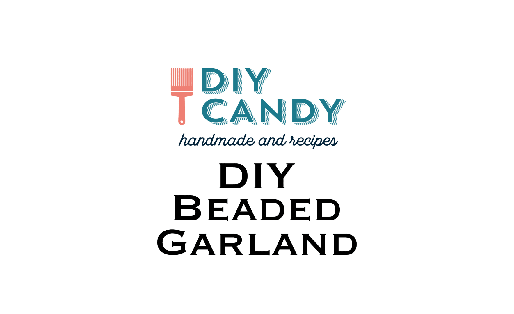 Easy Wood Bead Garland Made on a Budget - DIY Candy