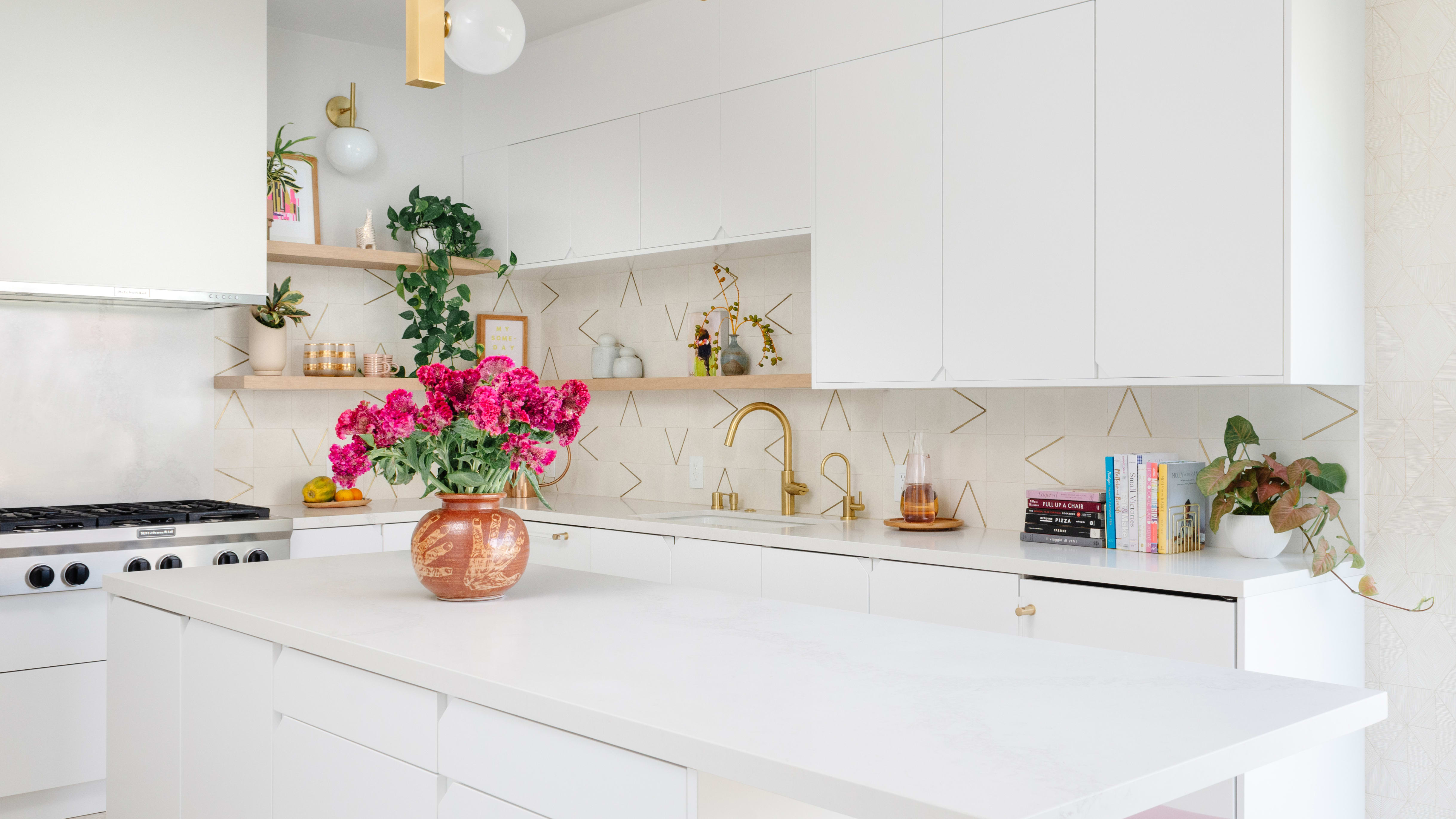 Our Timeless White and Gold Kitchen Reveal