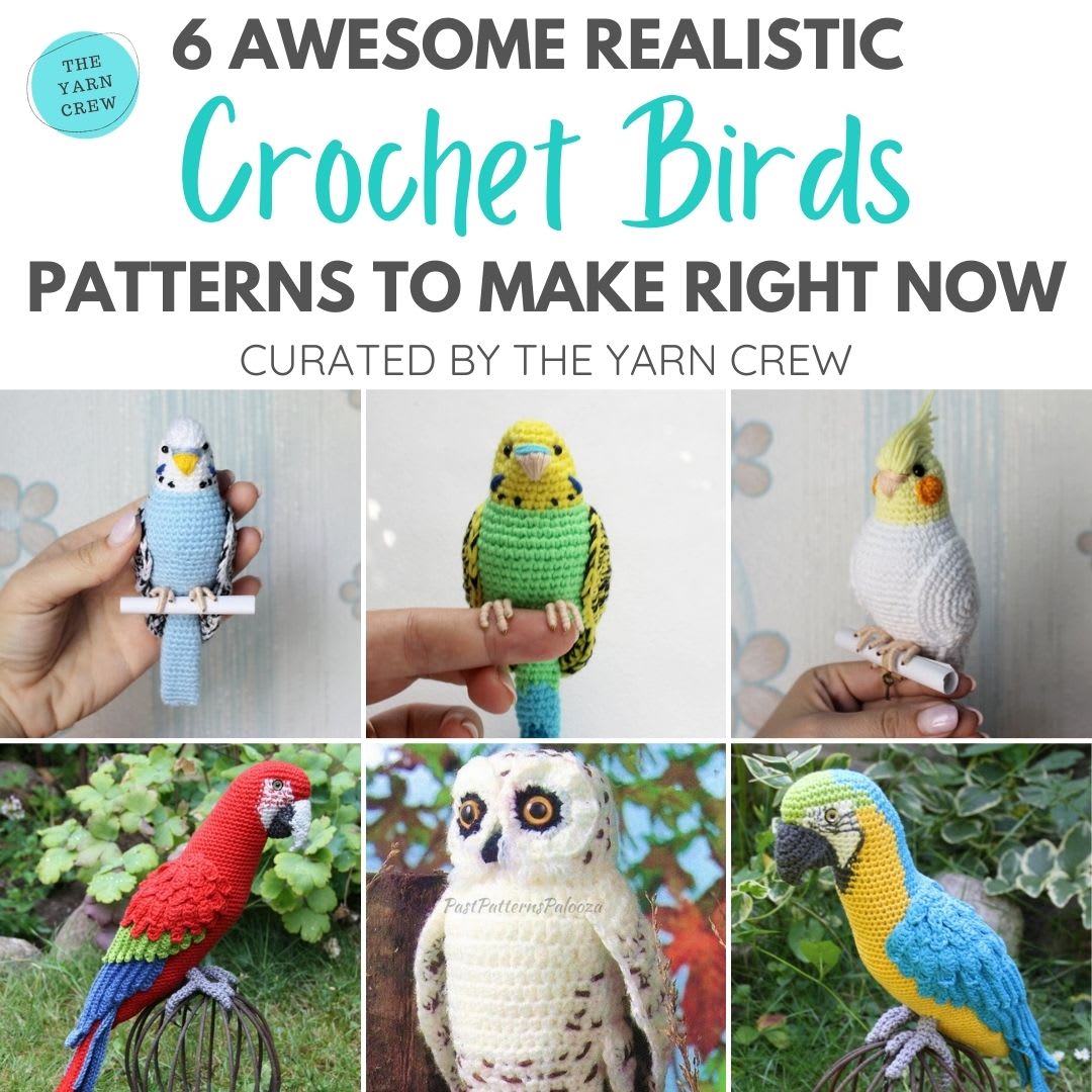 6 Awesome Realistic Crochet Bird Patterns To Make Right Now The