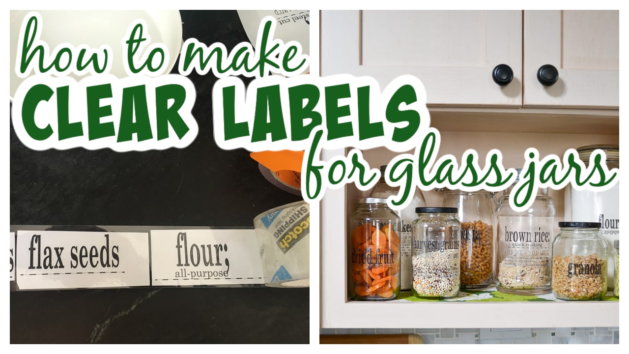 The DIY (and Charming!) Way to Permanently Label Glass Kitchen Canisters
