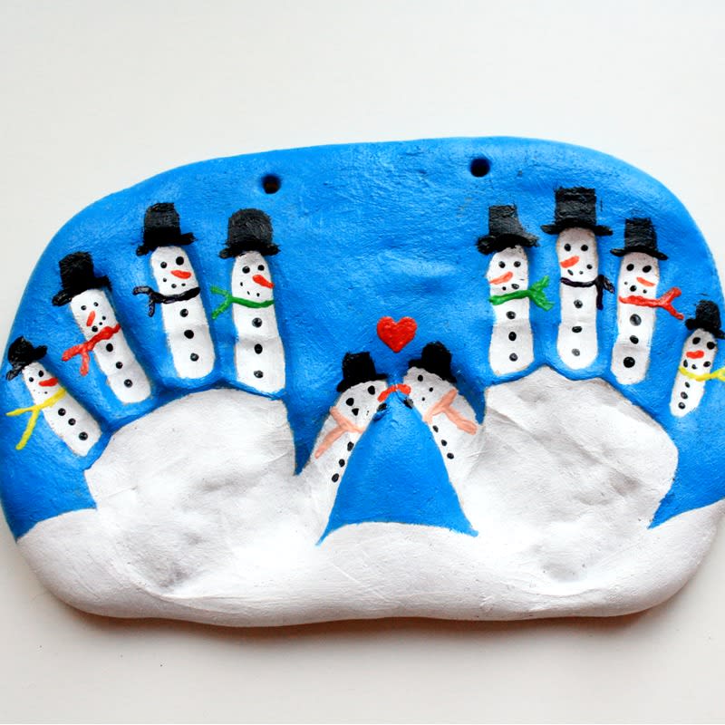 Snowman Handprint Craft - Kids Activity Zone