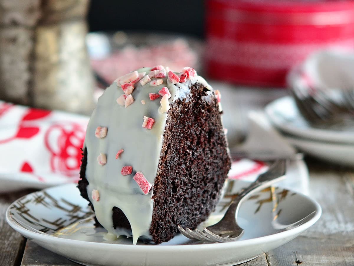 chocolate peppermint brownie cake