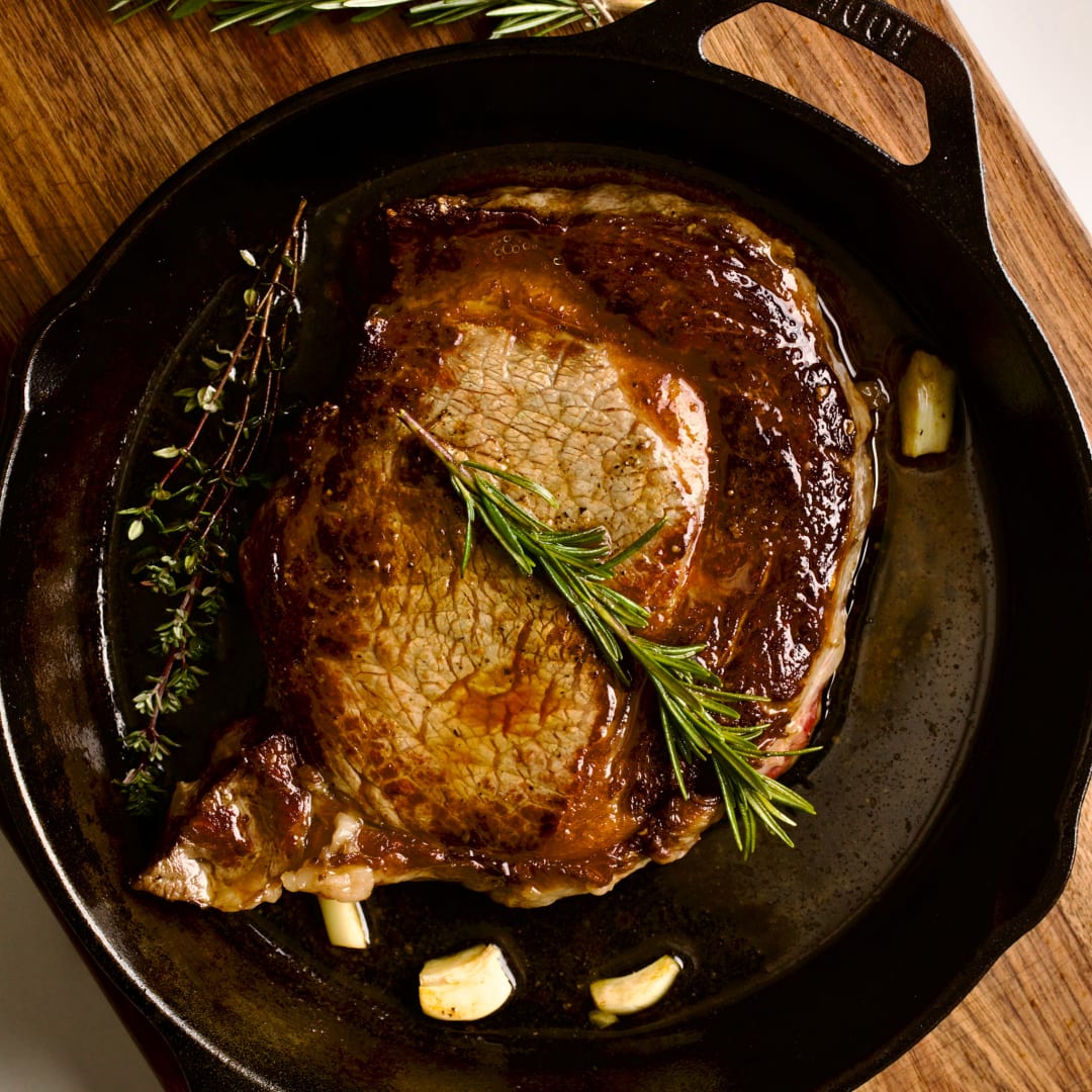 How to perfectly pan sear steak using the Emeril Lagasse 11 Fry Pan
