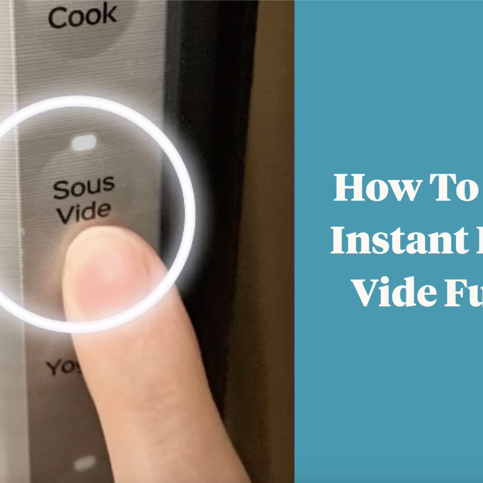 Faster way to heat sousvide water : r/instantpot