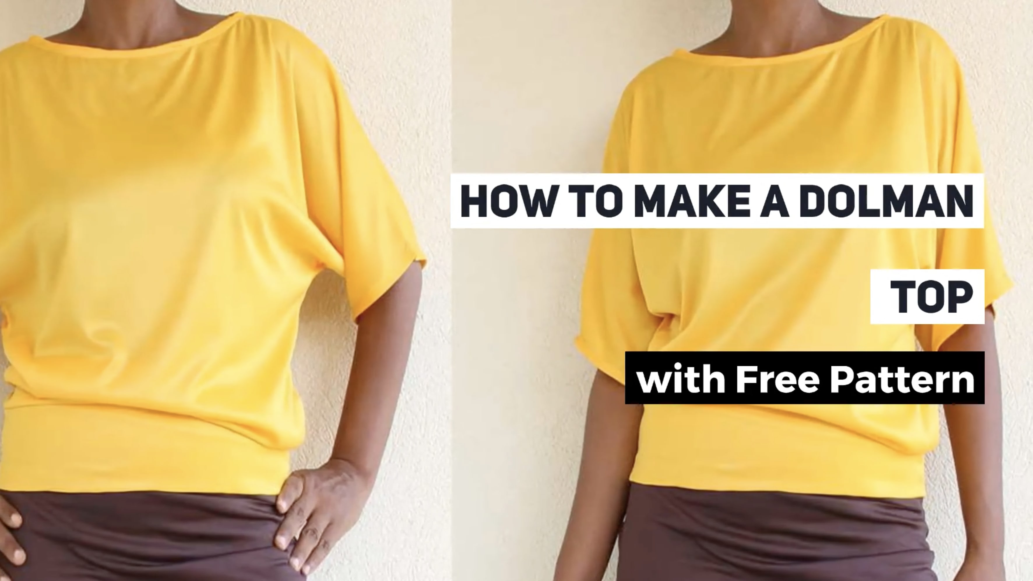 How To Make A Dolman Top With Free Pattern