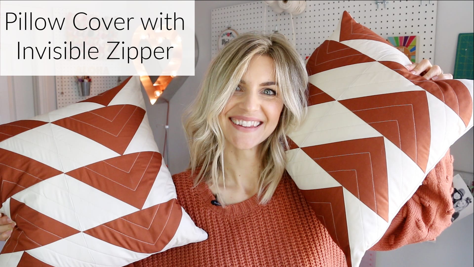 Pillow with zipper sales