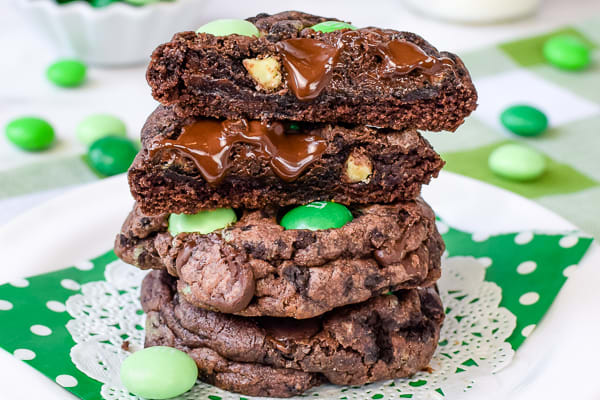Mint Chocolate Cookies - Triple the Chocolate • Pint Sized Baker