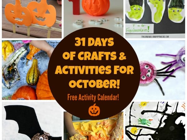 🎃 31 Fabulous October Arts and Crafts for Kids