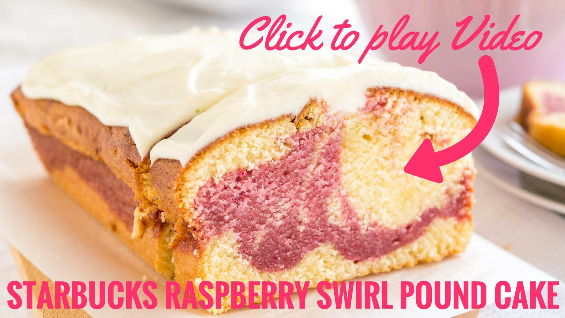 Lemon Raspberry Swirl Pound Cake - My Cake School