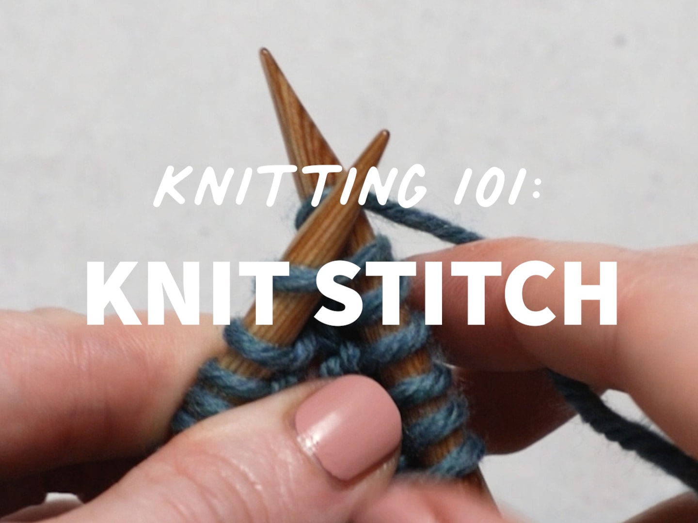 How to Knit the Knit Stitch (k) for Beginners - Sarah Maker