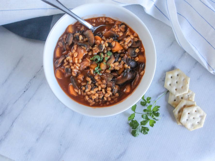 mushroom barley soup