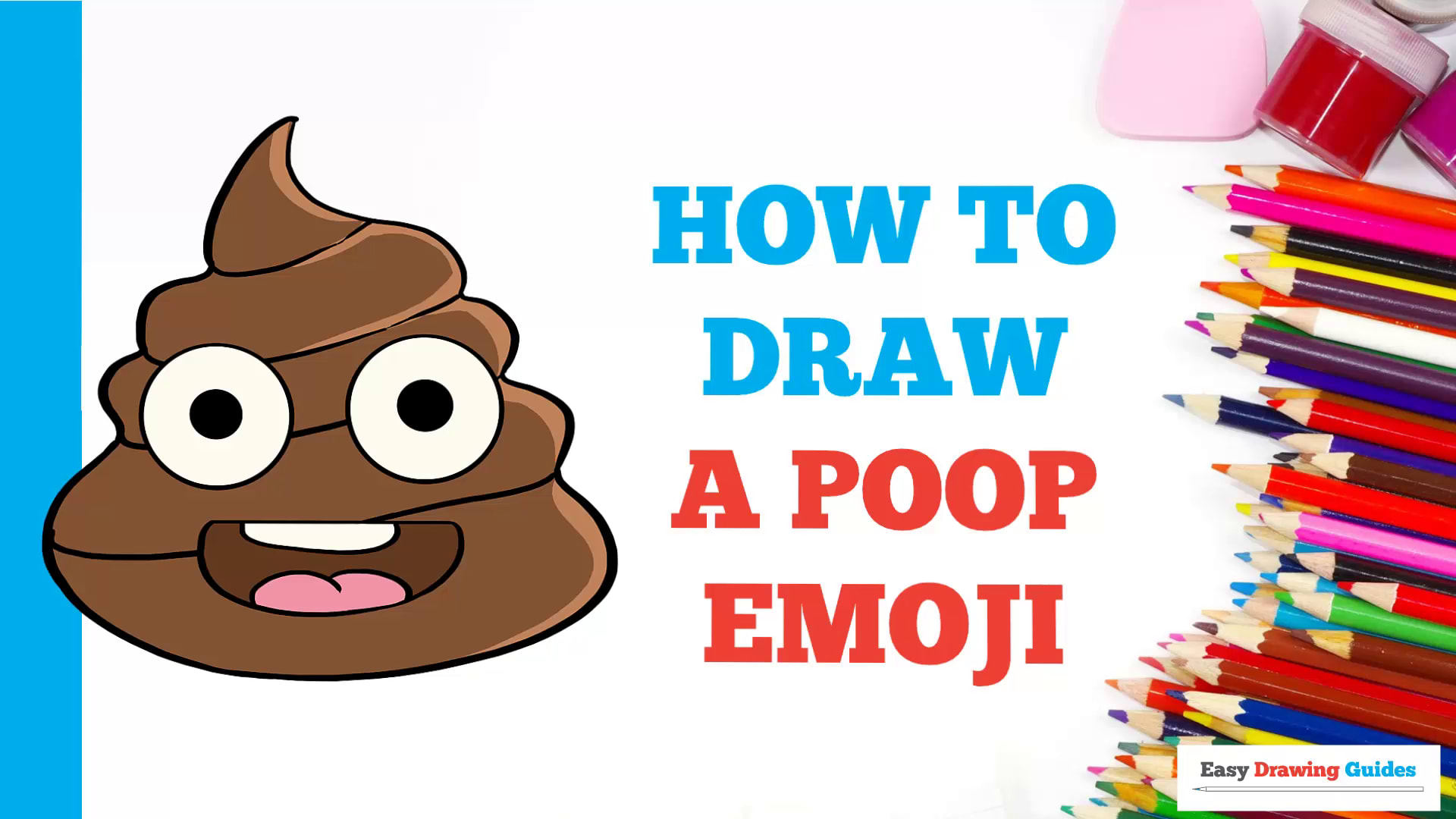 How to Draw the Poo Emoji 💩 #emoji #poo #drawing | TikTok