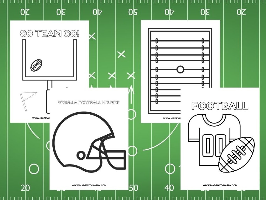 Free Coloring Pages Printable Pictures To Color Kids Drawing ideas:  Printable American Football Coloring Pages For Boys US Sports