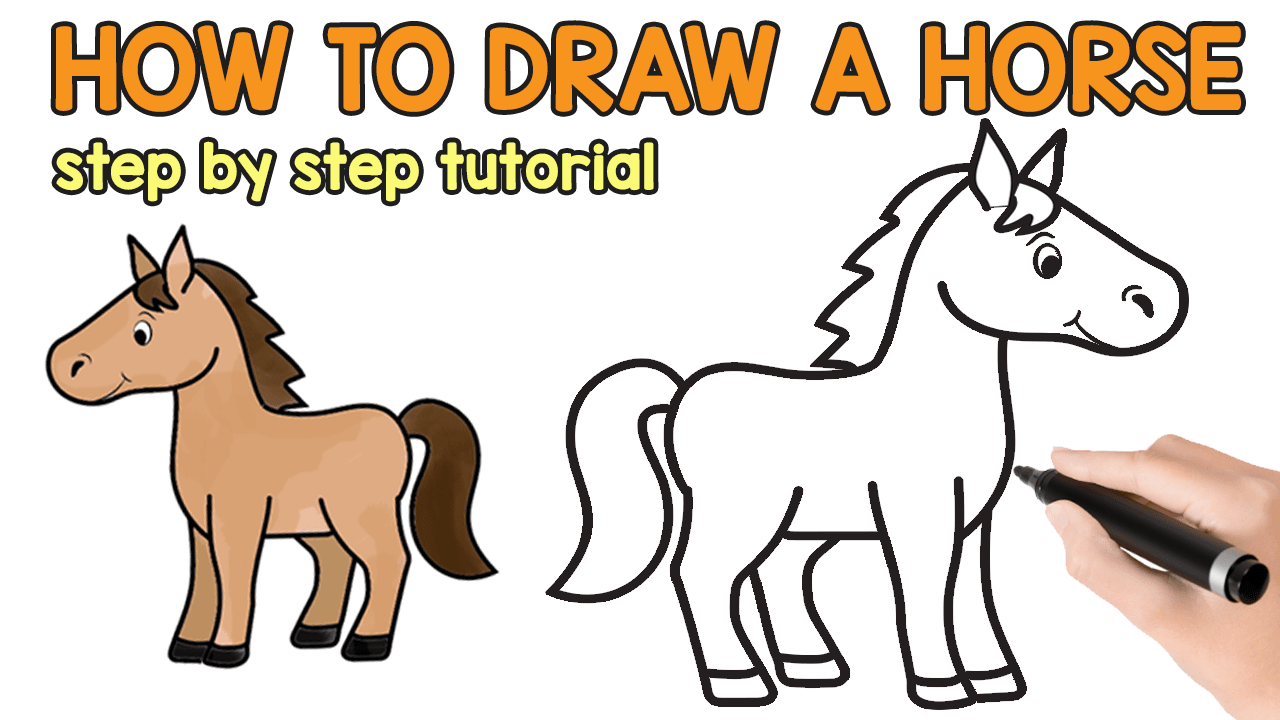 How to draw a horse with a pencil 22 How to draw a horse with a pencil 52