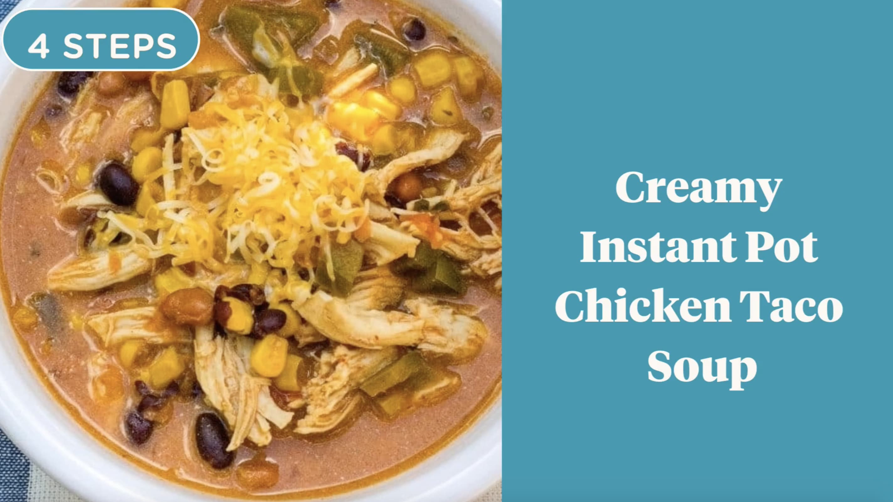 Instant pot creamy chicken taco soup best sale