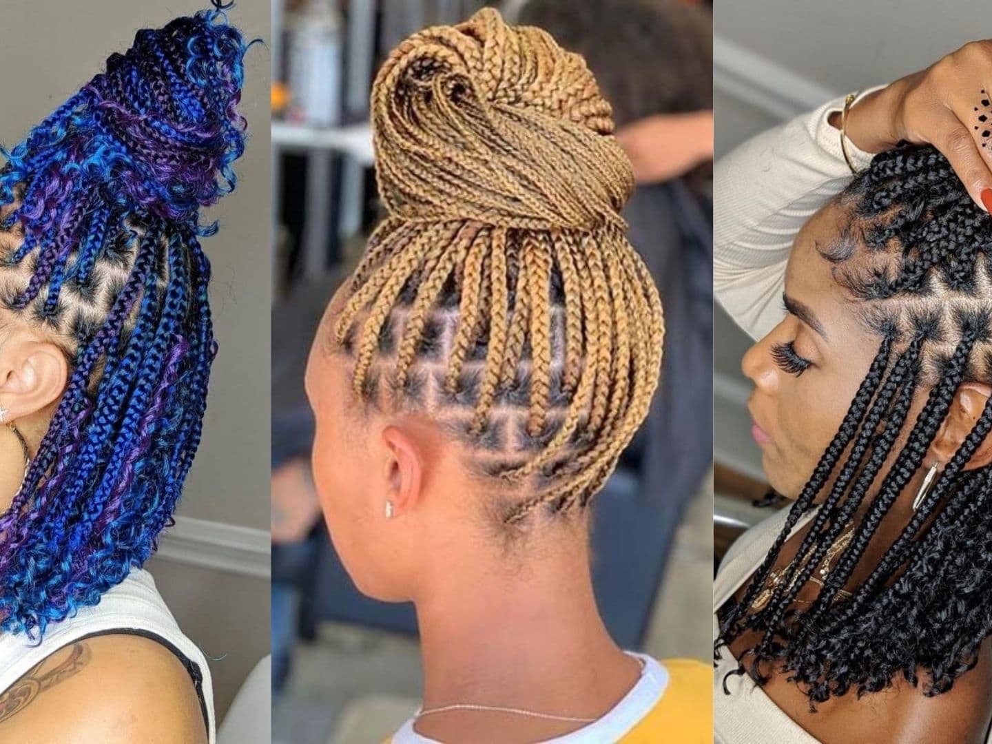 50 Fabulous Box Braids Protective Styles on Natural Hair with Full Guide  for 2023 - Coils and Glory