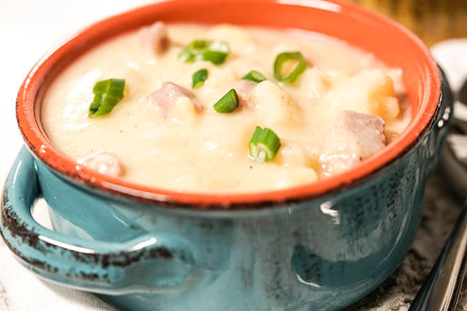 Creamy Ham and Potato Soup Recipe - Little Sunny Kitchen